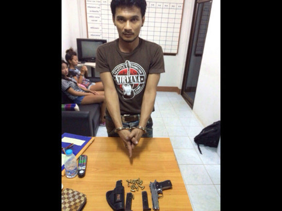 Man caught in Phuket with pistol under his seat