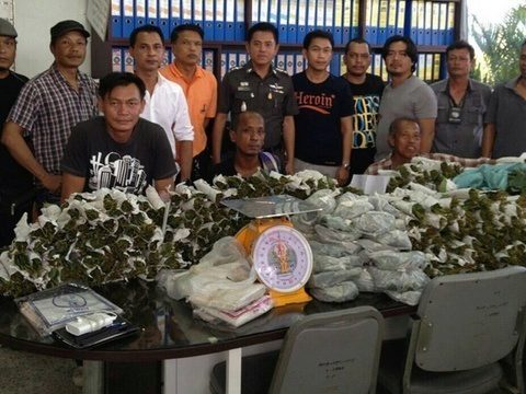 Two Phuket men arrested with 45 kilos of kratom