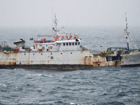 Fishing ship and cargo still being held in Phuket