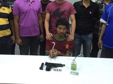 Phuket man arrested with gun and ammunition