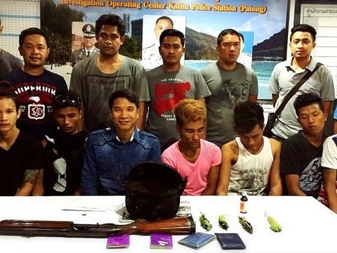 Seven arrested in Phuket pre-Songkran anti-crime and drug campaign