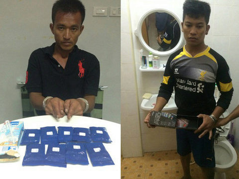 Phuket police arrest two Burmese men with 1,926 ya bah pills