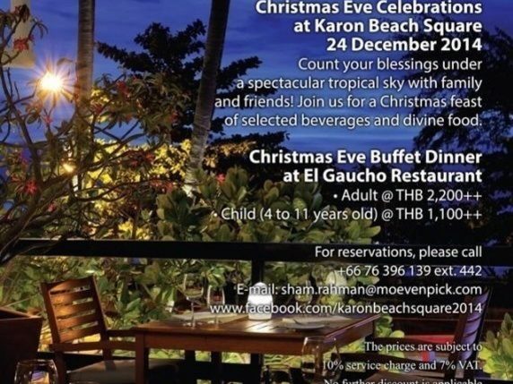 Christmas Eve Celebrations at Karon Beach Square