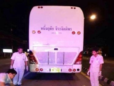 Two Die on Motorcycle Trying to Make U-Turn in Front of Phuket Bus