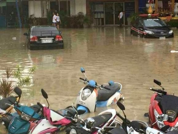 Phuket flash floods hit Patong