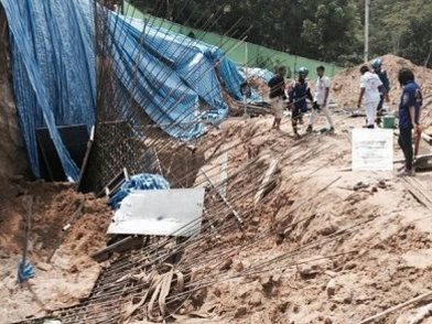 Patong Mayor orders construction at Phuket landslide site to stop