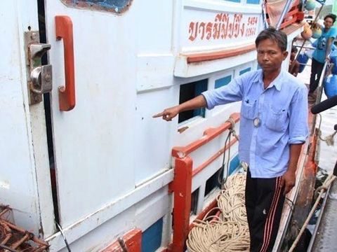 Thai fishing boat shot at in Andaman Sea